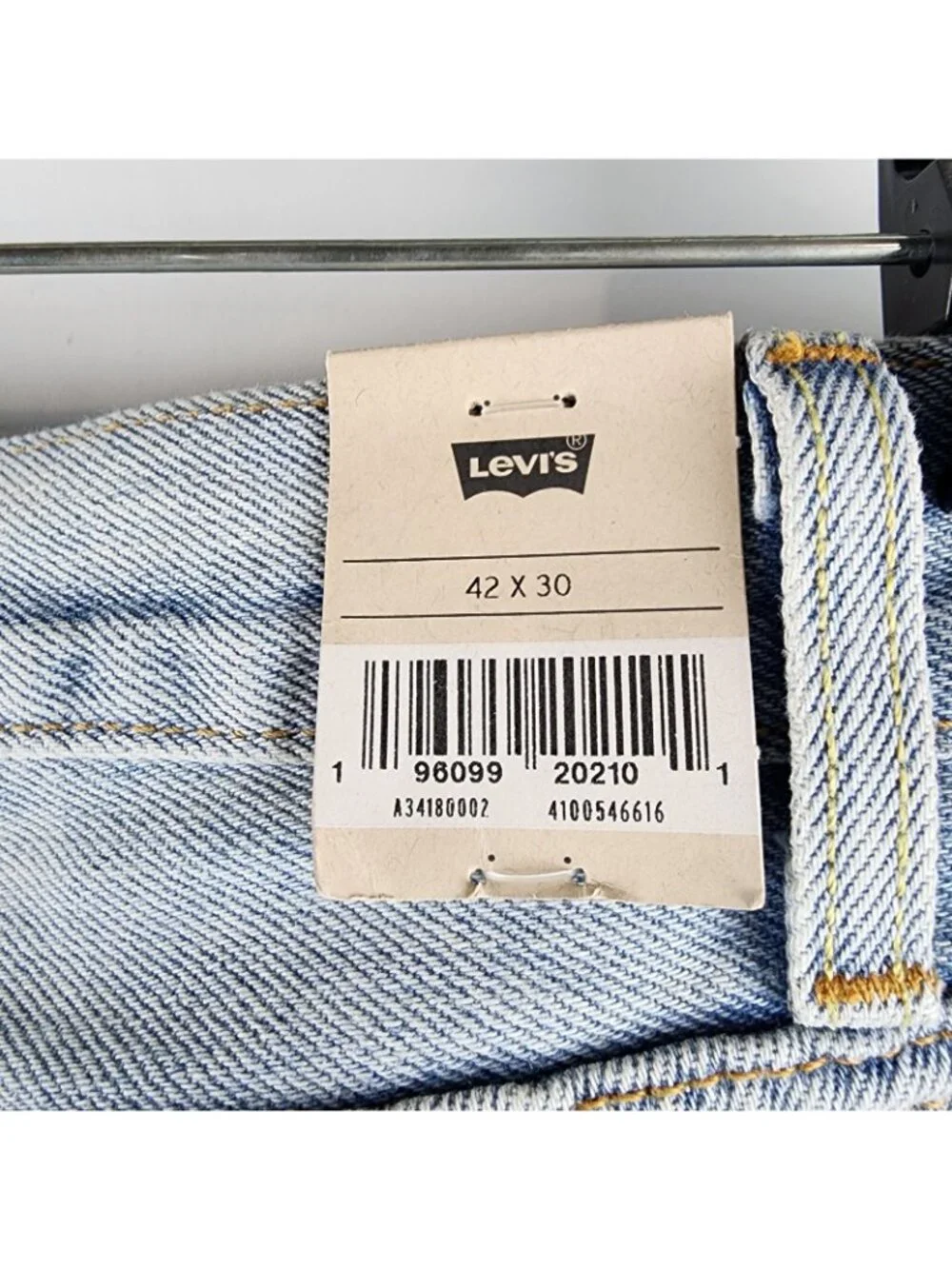Levis 550 '92 Relaxed Taper Mens 42x30 Jeans Marker Stained Distressed New